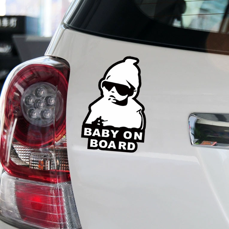 Трансграничные супер детские на борту автомобильные наклейки светоотражающие предупреждающие наклейки водонепроницаемые наклейки для царапин детские наклейки на кузов автомобиля