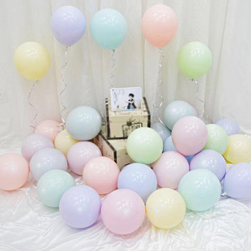 Factory direct sales 2.2g macaron color latex balloons wedding room decoration party wedding decoration wedding balloons