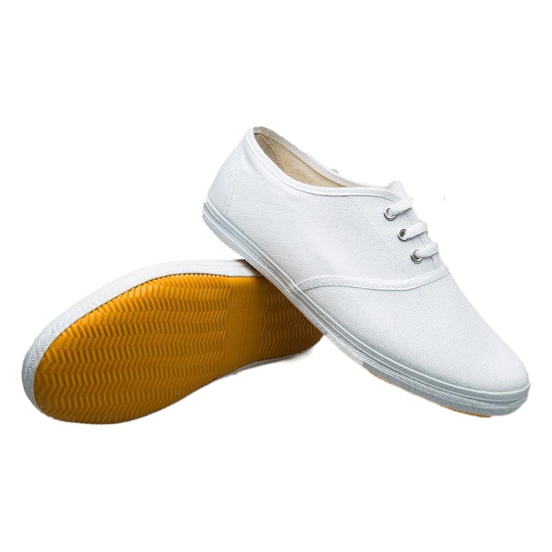 Children's sports shoes white canvas sports dance white shoes White net shoes