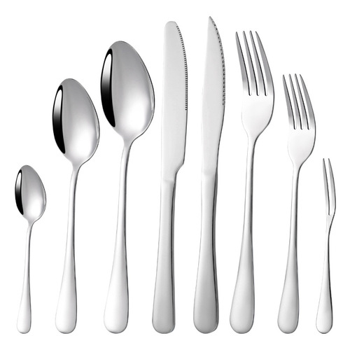 Stainless steel knife, fork and spoon, thickened hotel western tableware, steak special knife, fork, dessert round spoon, fork spoon tip spoon