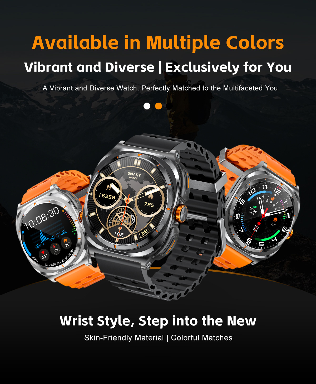 Smartwatch med integrerade tws hörlurar bluetooth sportklocka_voghion.com