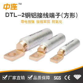 中连紫铜DTL方头铜铝鼻压接塑壳断路器接线端子电线电缆铜铝接头