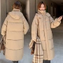 新款加厚宽松过膝棉服