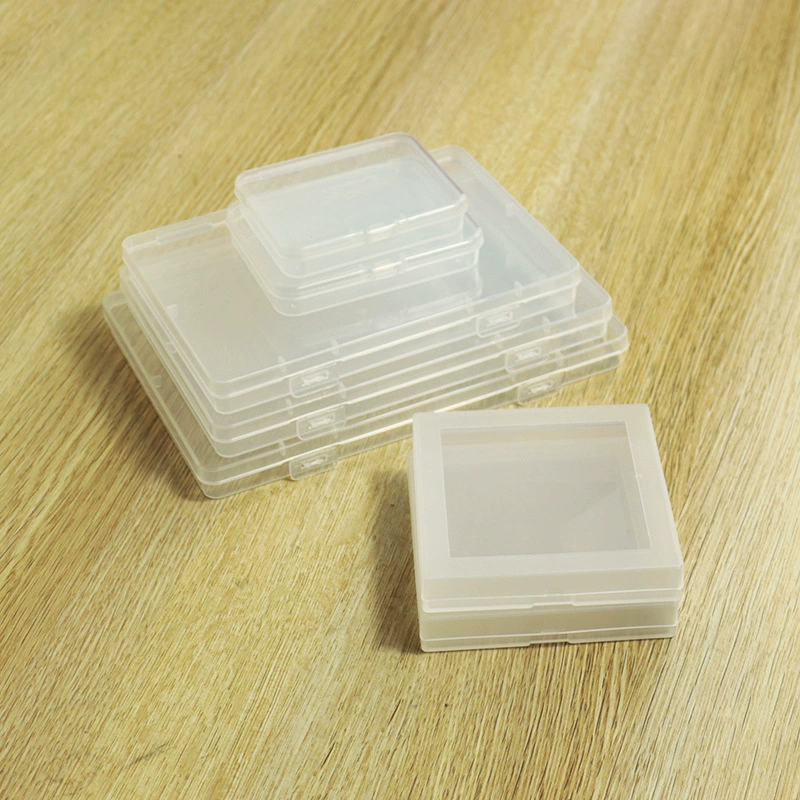 Прозрачная прямоугольная пластиковая коробка для рыболовных снастей коробка для хранения плоская канцелярская коробка пустая коробка для оптовых продаж Amazon