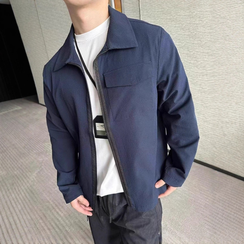 Cross-Border Export m Brand New Popular High-Version High-Quality Bubble Wrinkle Shirt-Style Jacket Coat Unisex