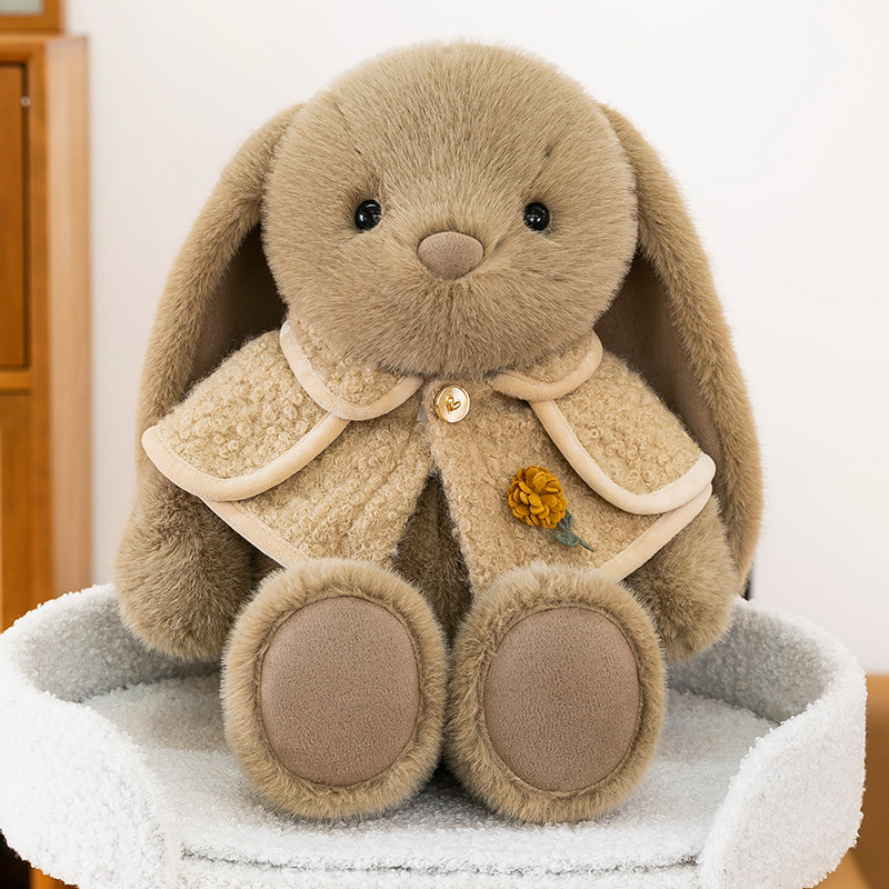 ぬいぐるみショールウサギかわいいぬいぐるみ人形結婚式の装飾品ガールフレンドのための布人形ギフト|undefined