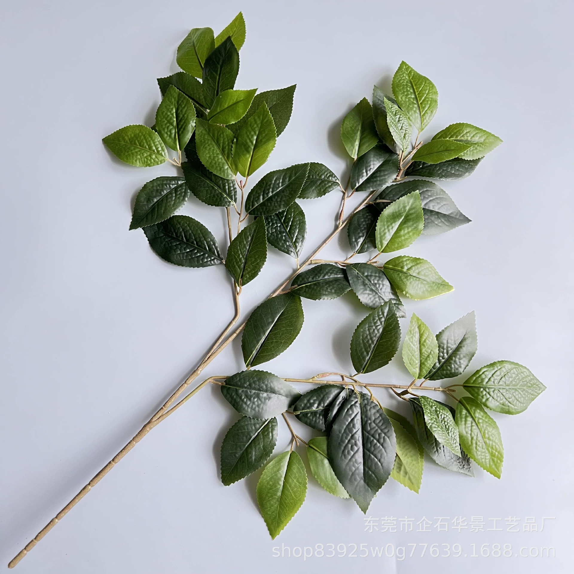 Моделирование чайного листа Чай ветка камелии Свадебный сад Ландшафтный дизайн Украшение Моделирование Поддельное дерево Соответствующий материал Зеленый лист