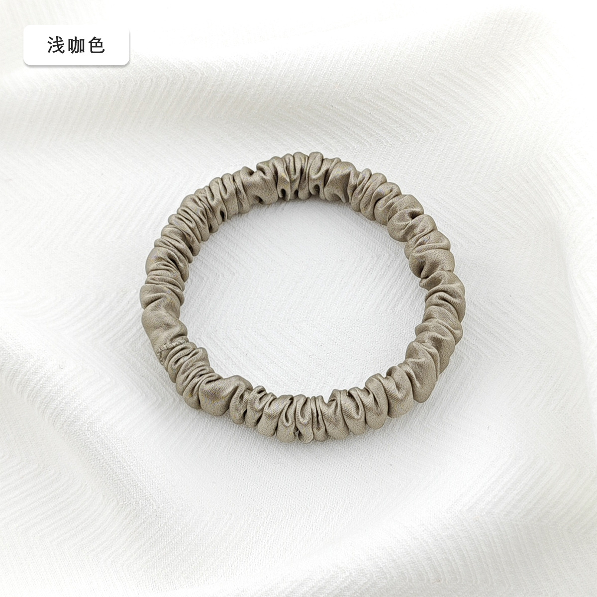 19 mm mm 1 cm anillo de cabello de seda 100% anillo de cabello de seda pequeño tocado de cabello de cuerda de seda de alta calidad anillo de cabello de intestino delgado
