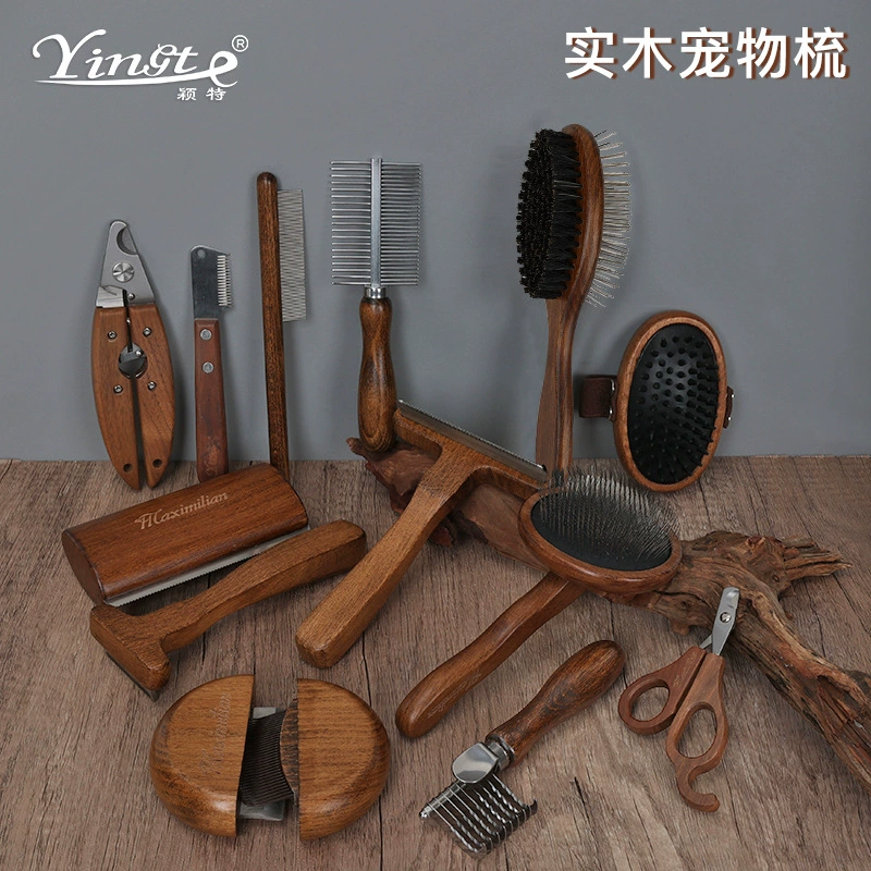 Расческа для домашних животных Твердая древесина Античная эпиляция Расческа для кошек Расческа для удаления волос Расческа для собак Зоотовары