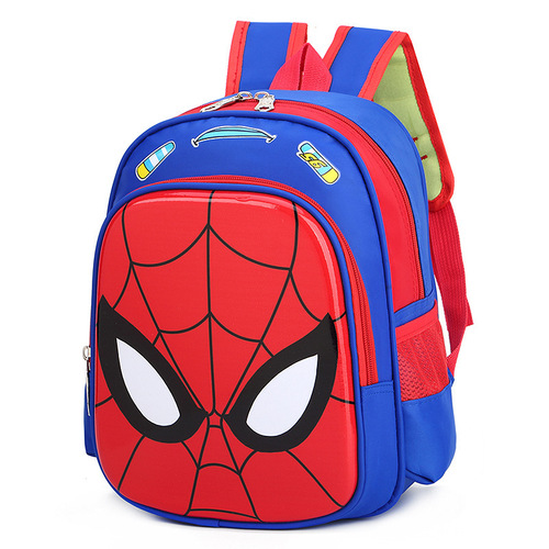 New Children's Cartoon Backpack 3D Hard Shell Dual Shoulder Bag Kindergarten Spider-Man Car Backpack Manufacturer Wholesale
