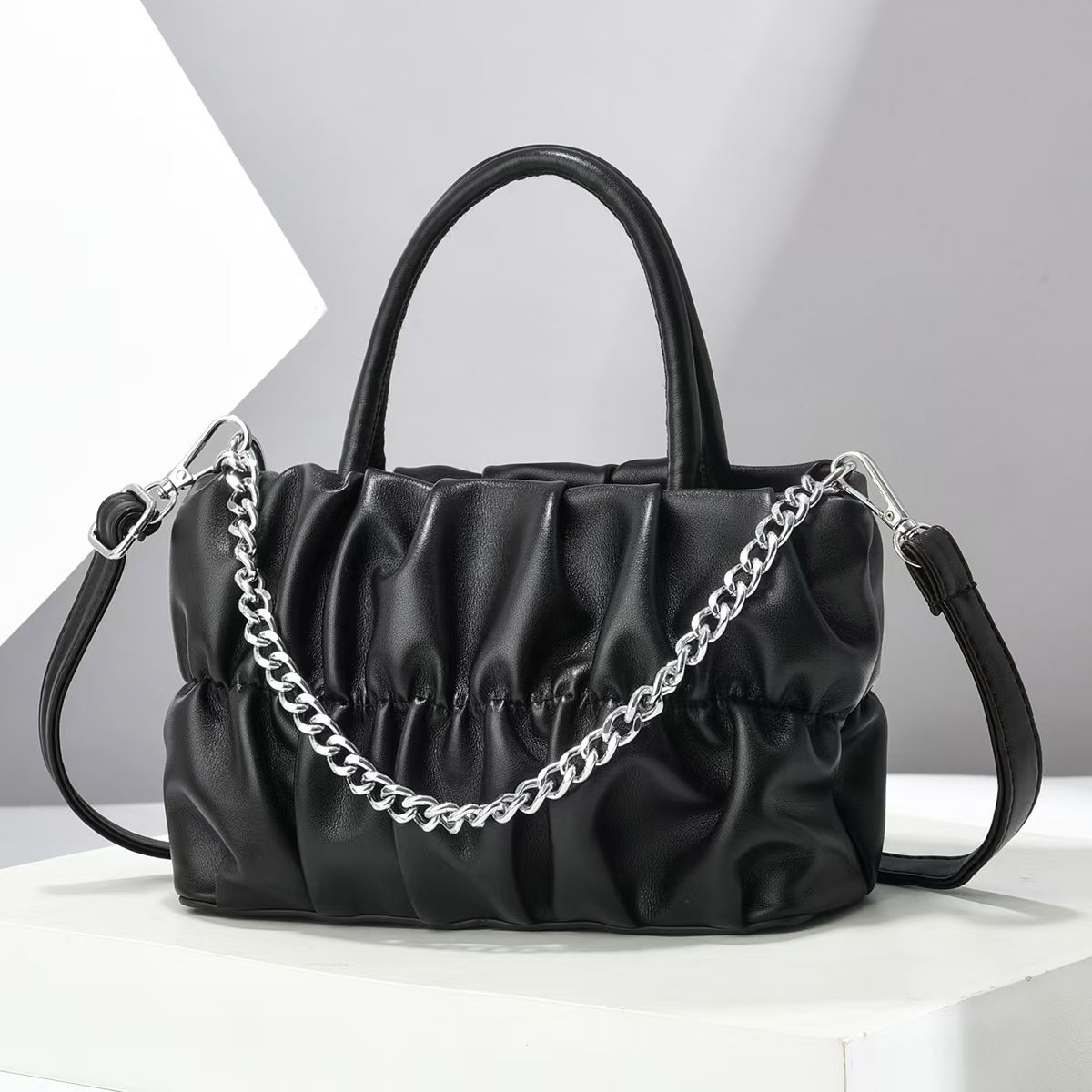Bolso de cadena bolso de mano pliegado bolso de nube simple bolso de hombro universal bolso de mano bolso de mujer bolso cross-border