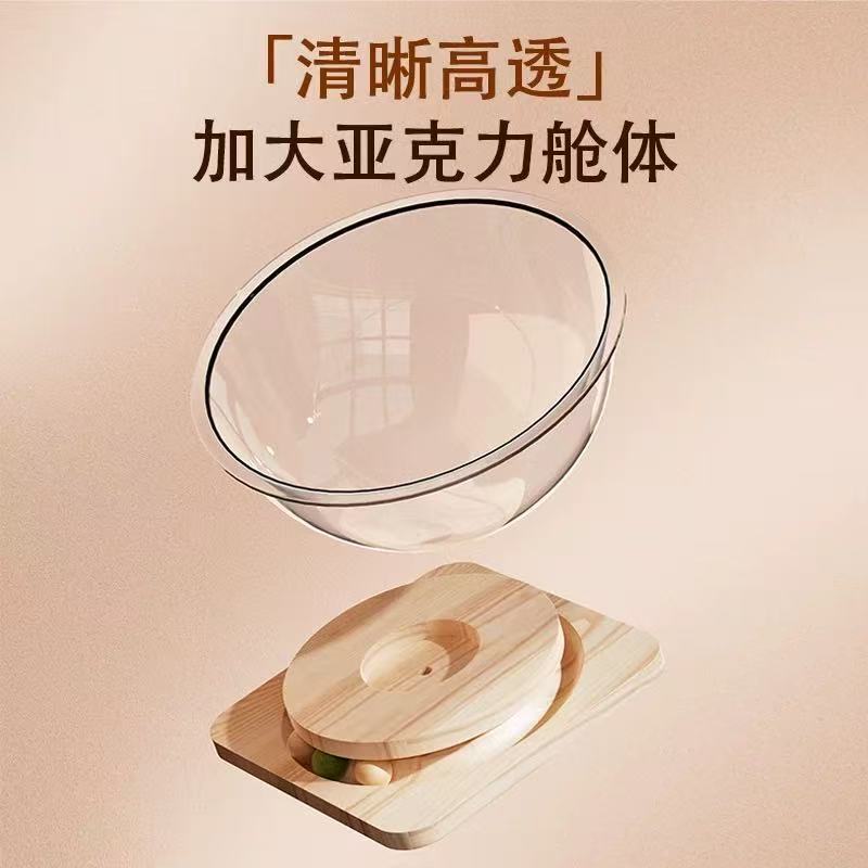 跨境爆款太空舱猫窝四季通用猫窝转盘逗猫玩具猫玩具(整箱发货）