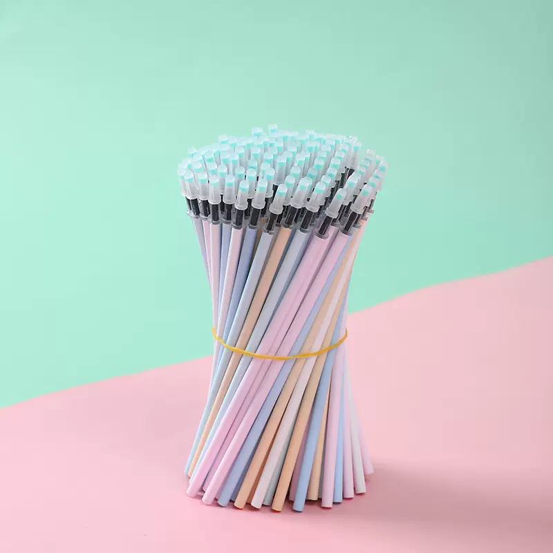 马卡龙彩色通用针管笔芯0.5mm035mm中性笔替芯学生考试专笔芯