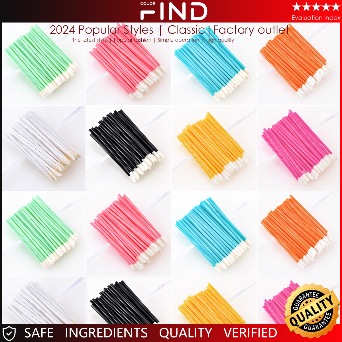 Desechable cepillo de labios palillo de labios cepillo de labios cabeza de brillo de labios cepillo portátil mini herramientas de belleza 50 piezas de fábrica