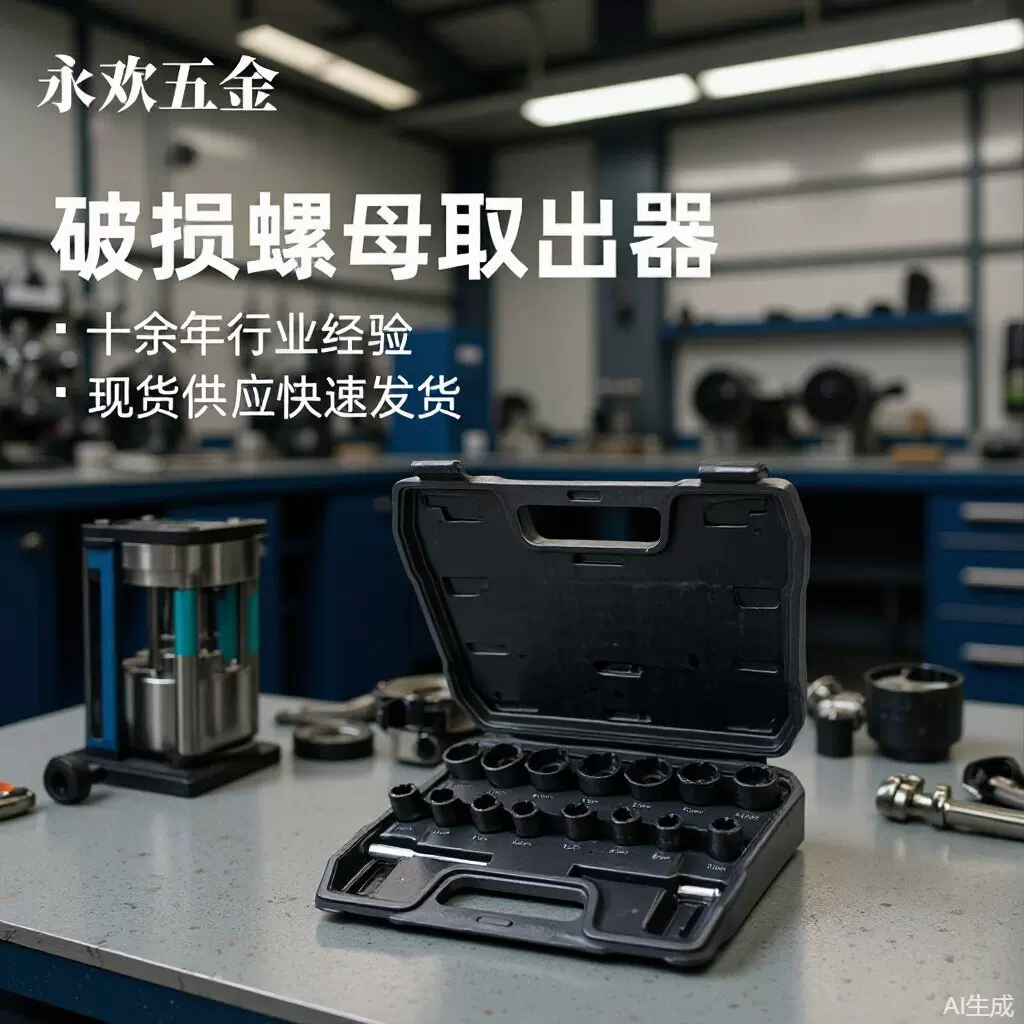 22螺母新螺栓取出器汽修特用工具铬钼套装发黑扳手五金件六角工具