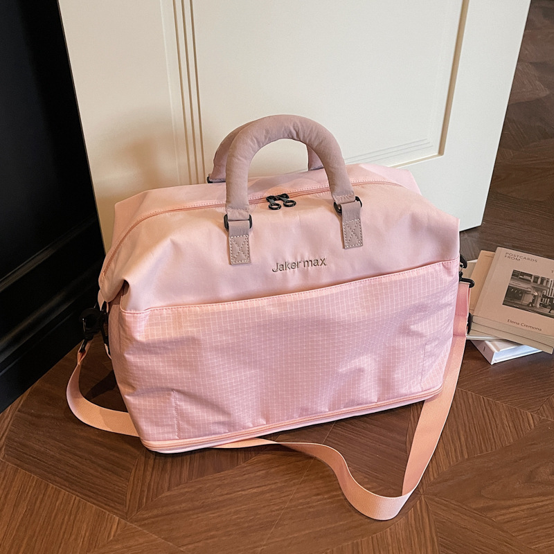 Expandable Leisure Travel Bag, Large Capacity, Simple Dry-Wet Separation Gym Bag, Multifunctional Short-Distance Shoulder Luggage Bag
