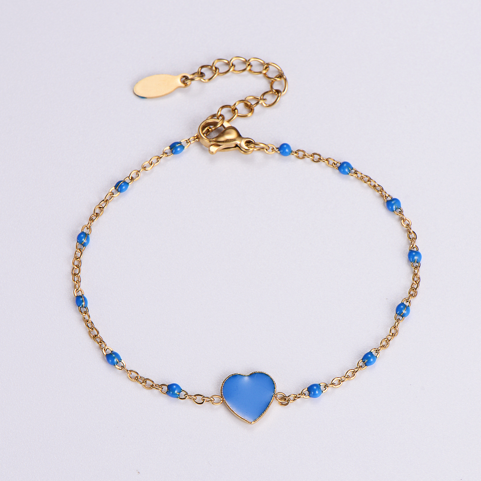1 Piece Quantity Sweet Heart Shape 316 Stainless Steel  Bracelets In Bulk