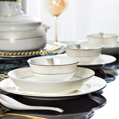 陶瓷餐盤ins風景德鎮餐具碗碟自由搭配甜點盤骨瓷大盤小盤組合家