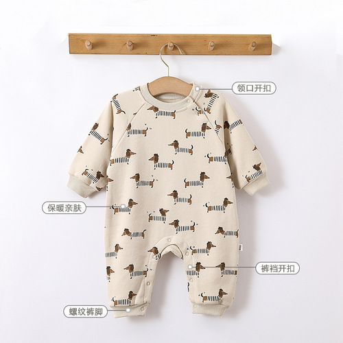 Baby jumpsuits, category A, spring and autumn jumpsuits, spring new baby clothes, European and American children's clothes, baby girl crawling clothes
