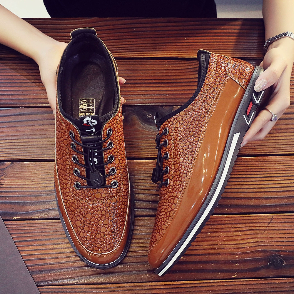 Обувь для внешней торговли Amazon по индивидуальному заказу, мужская обувь, летняя дышащая повседневная обувь без шнуровки, кожаная обувь, мужские лоферы