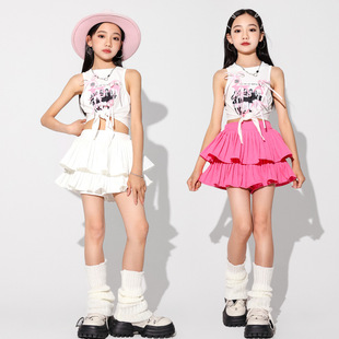 Girls' Jazz Dance Performance Outfit Jazz Street Dance Children's Hip-Hop Trendy Clothing Fashion Girl Fashion Zhang Yuanying Same Style
