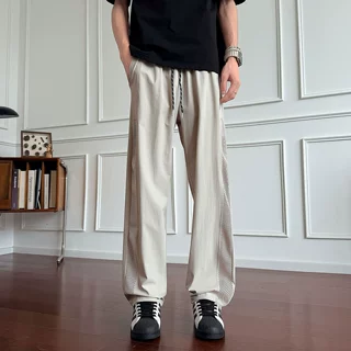 2026冰丝裤子男夏季新款薄款网眼透气运动裤束脚男裤休闲男士长裤