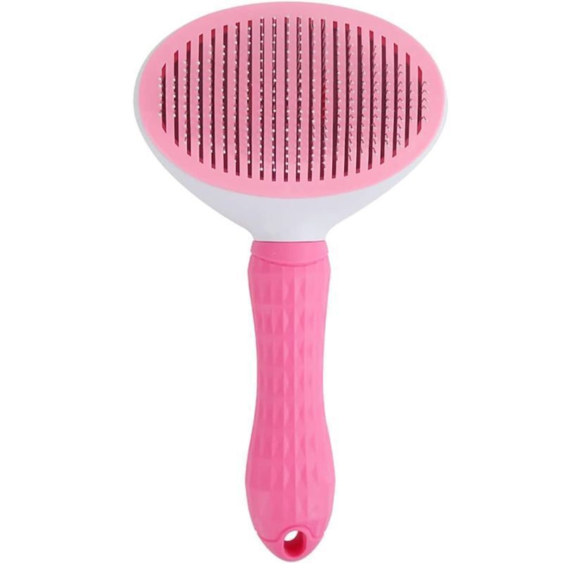 Pein de mascota con un botón para presionar pein de gato para eliminar el pelo flotante, pein de descoloración de pelo especial para perros y gatos, productos de mascota