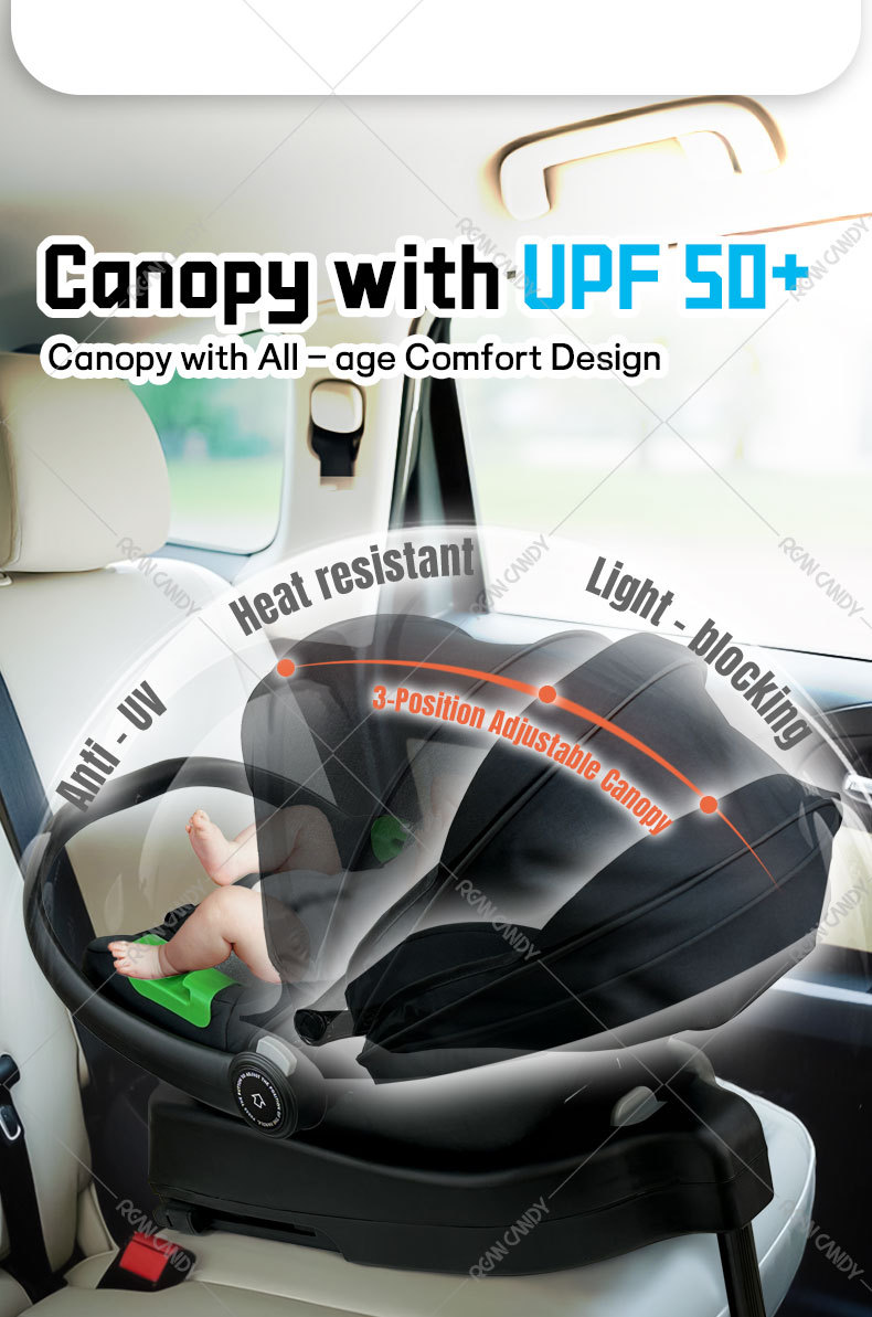 Baby Carrier I-Size Certified Kids Safety Seat Car Newborn Baby Sleeping Basket Car Portable