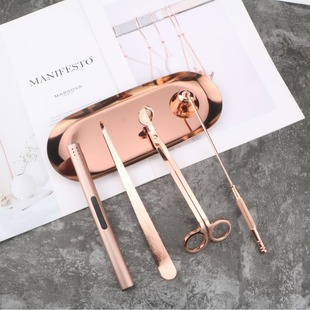 Stainless steel candle tool five-piece set candle scissors candle Bell candle accessories aromatherapy candle tool suit