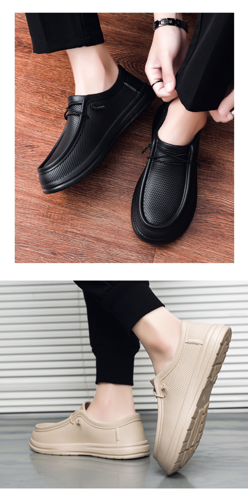 Xiyin's Popular Large-size Lightweight Leather For Men, Oil-resistant And Slip-resistant Chef Shoes, Cross-border_vogvips.com