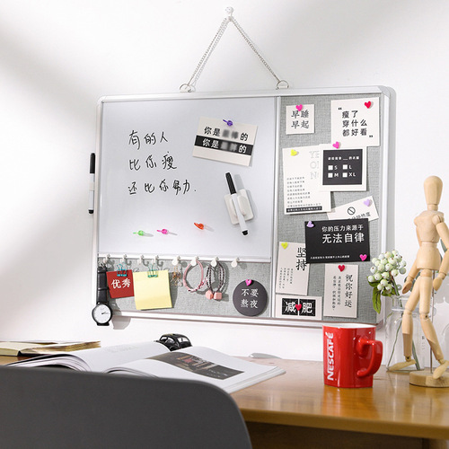 Funi aluminum alloy frame multi-piece whiteboard hanging flannel cork board magnetic student office home children's drawing board