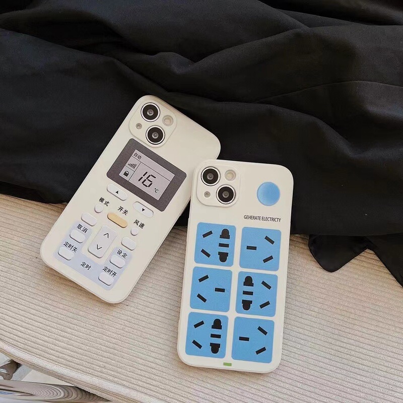 Personalized Air Conditioning Case Suitable for 15Promax, Creative 16Pro Apple Phone Case, Iphone17 Fun 13 Anti-Drop 14