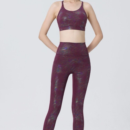 2024 Autumn New Women's Inward Flow Yoga Top with Bra Pads and Beautiful Back Strap Sports Bra for Running and Fitness