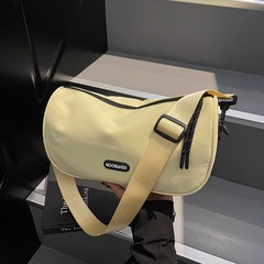 クロスボーダー 2025 新しいシンプルカジュアルオックスフォード布バッグ男性と女性のためのトレンディな春と夏の多用途の女性のクロスボディバッグショルダーバッグ