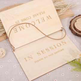 木质创意牌会议请勿打扰牌正在营业挂牌双面挂牌店主有事外出挂牌