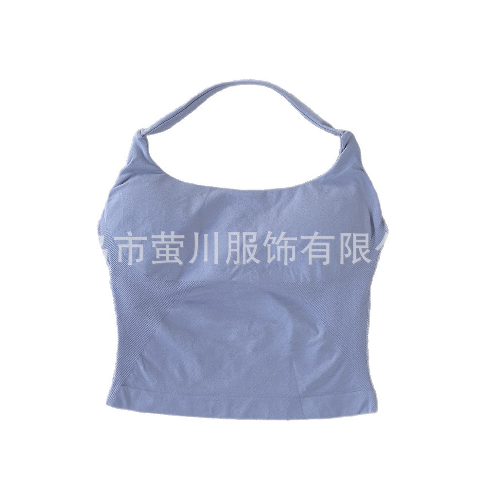 Transfronterizos Europa y América DF mujeres sin pantalones cuello largo chaleco de acondicionamiento físico hermosa espalda cuerpo de forma anti-descalzo mujeres