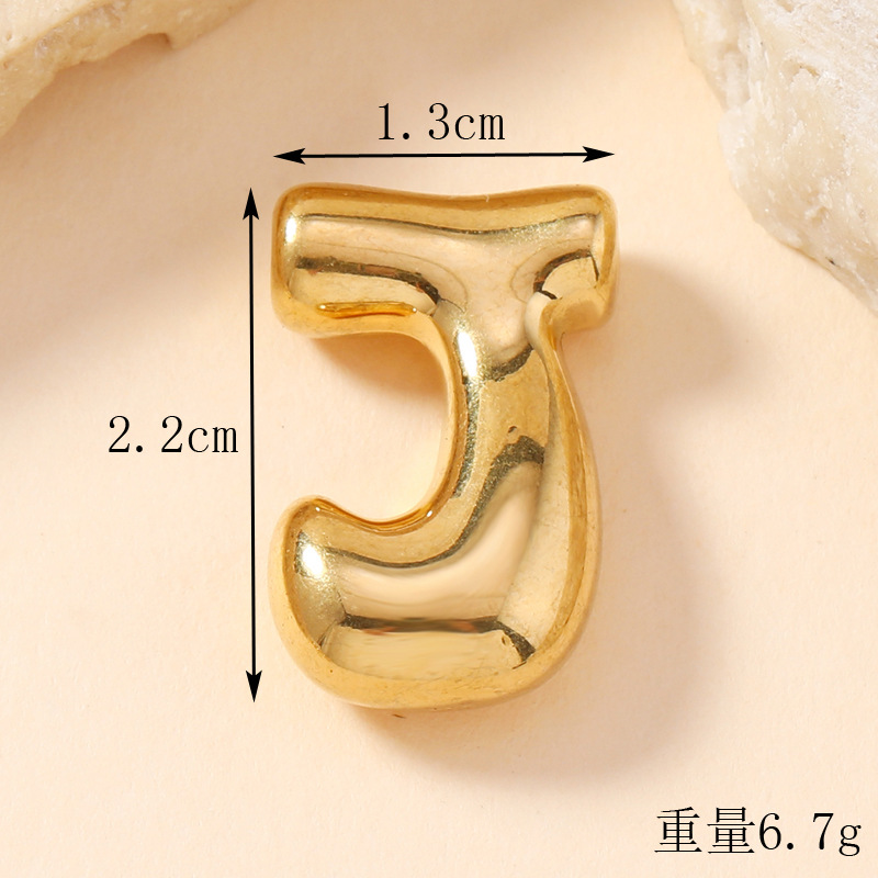 Colgante de estilo europeo y americano de acero inoxidable mini burbuja colgante de letras inglesas accesorios DIY joyas