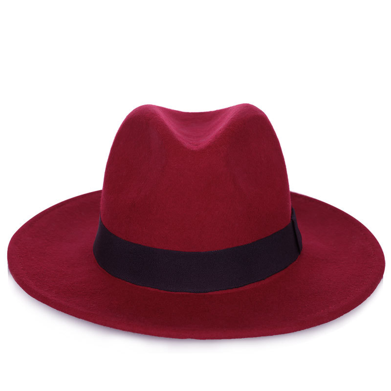 Sombrero de copa de lana pura 2021 Otoño e Invierno Caballero retro cómodo transpirable cálido sombrero de moda directo de fábrica bolsa de ayuda para el cabello