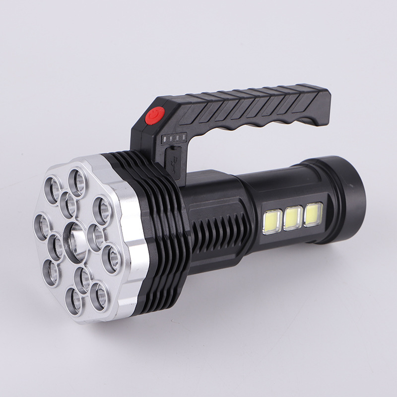 Linterna minera LED 913, recargable USB, para pesca y exteriores