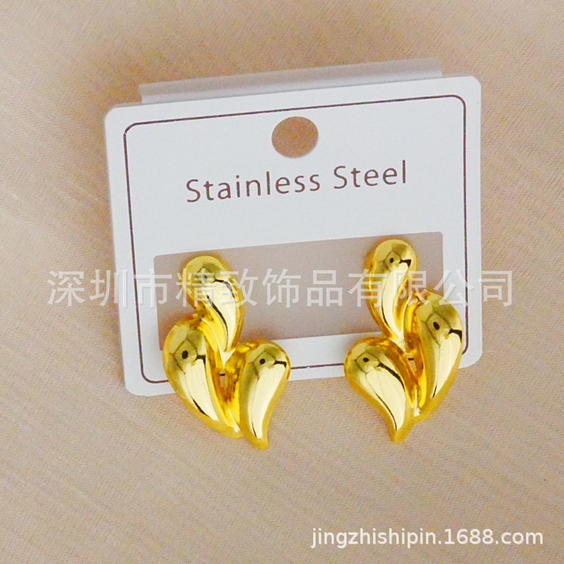 【热销爆款】欧美时尚 跨境个性新款时尚不锈钢耳环 多款轻奢潮流|undefined