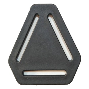 Hot sale supply 36MM diameter plastic triangle buckle three-side ribbon adjustable buckle backpack three-fork buckle
