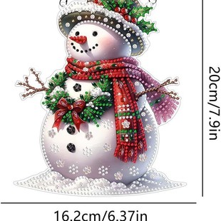 Cross mirror new diamond painting acrylic material single crystal diamond door snowman style factory outlet