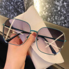 Sunglasses, summer fashionable sun protection cream, suitable for import, new collection, fitted, UF-protection