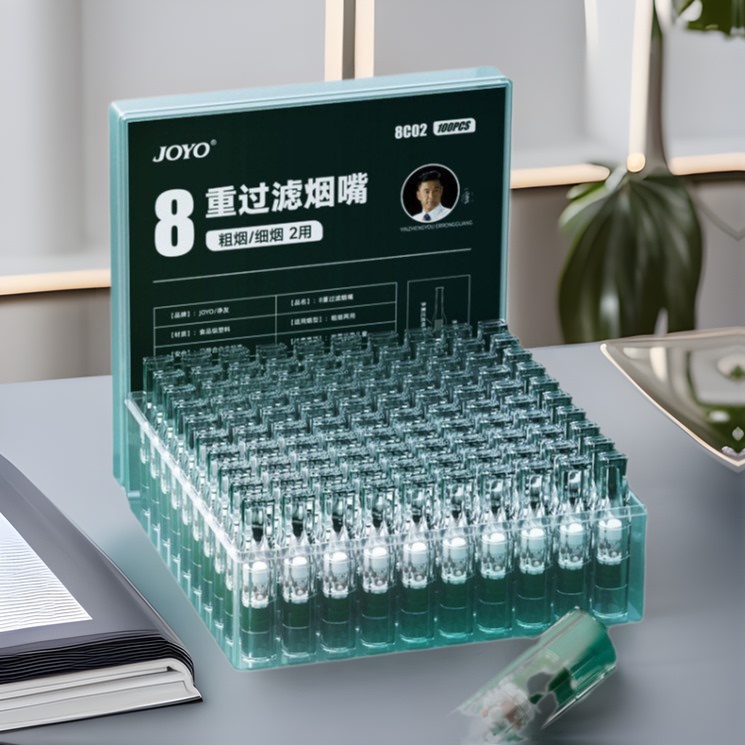 Joyo 8-Fold Filter Cigarette Holder 8C02 Disposable Cigarette Holder Filter Thick and Thin Dual-Use Gift Filter Element