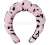 Pink leopard print headband