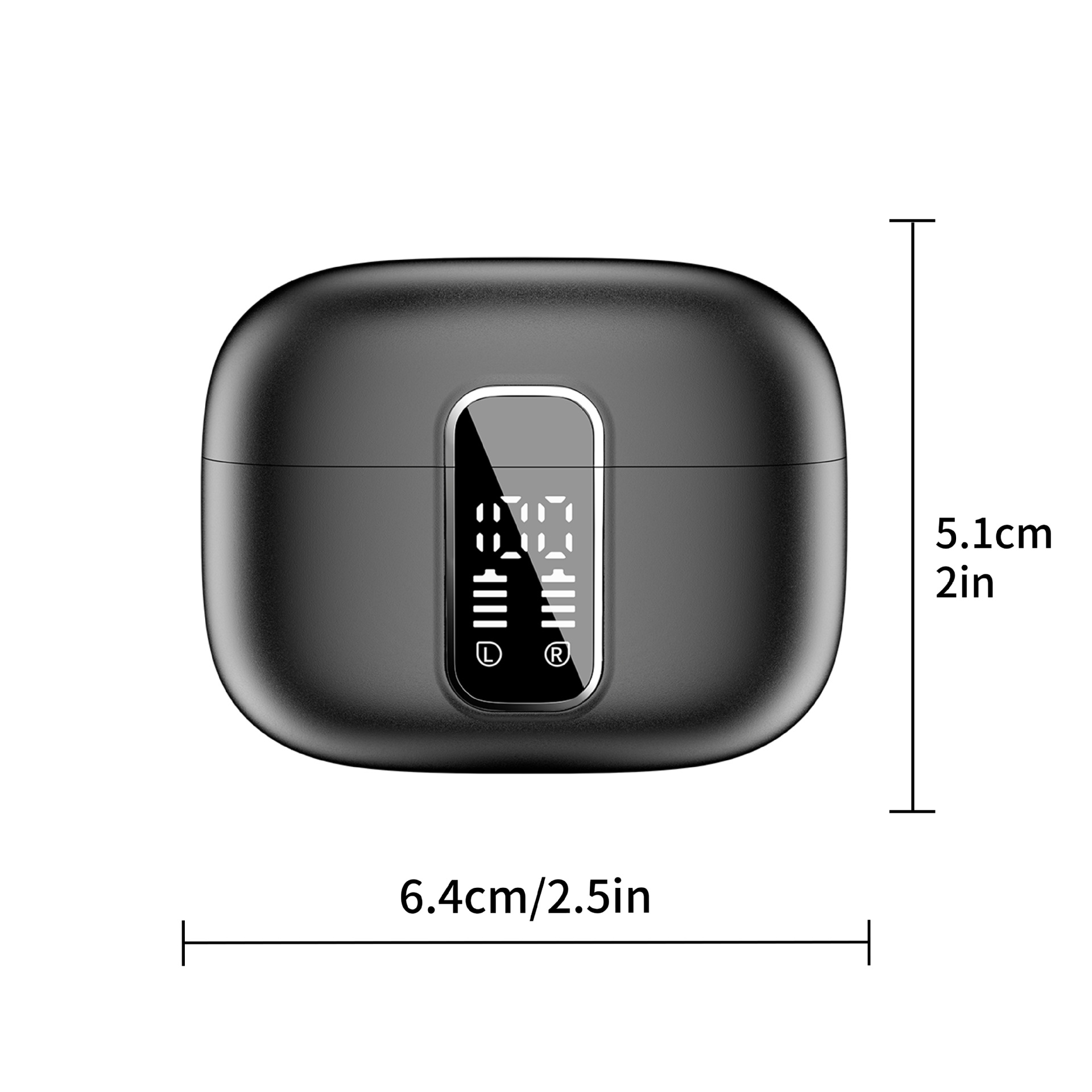 SP99 earphones with digital display and ultra long battery life, in ear wireless Bluetooth earphones, ANCENC, can be_voghion.com
