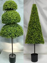 绿植盆栽地插黄杨球柏松树户外花箱家居庭院装饰花球商场摆件