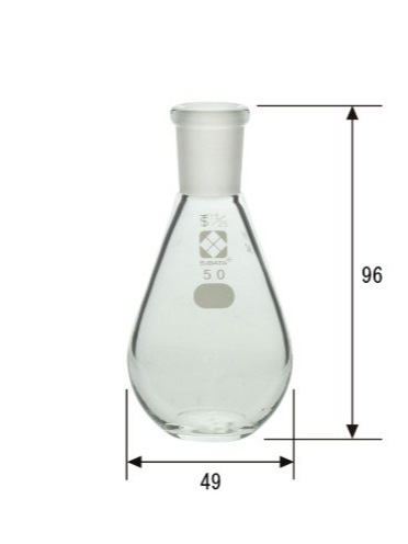 SIBATA柴田科学 SPC 平底茄子瓶 SPC-15 50mL  035120-1550日本