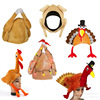 Thanksgiving Plush Turkey Hat New Cartoon Chicken Leg Hat Bagital Chickeleg Cap turkey hat head buckle