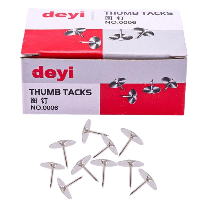 Papelería de oficina Cajas de papel Pin de metal 10mm Pin de cabeza plana 80 Pin de papel tapiz de fijación fuerte Decoración al por mayor